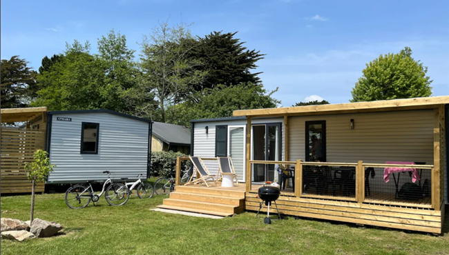 mobil-home Cottage à louer 3 chambres camping Kost Ar Moor fouesnant bretagne