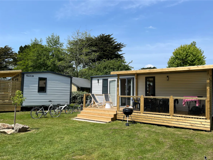 mobil-home Cottage à louer 3 chambres camping Kost Ar Moor fouesnant bretagne