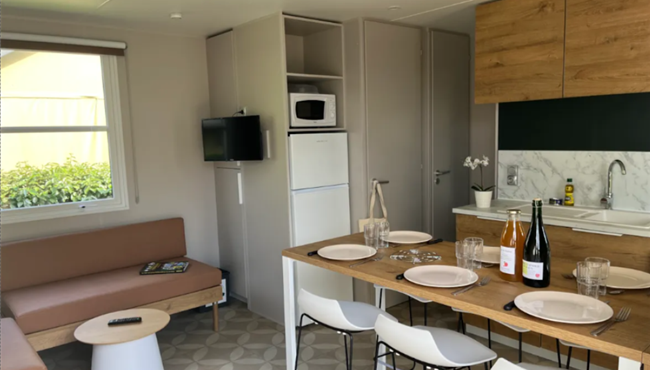 mobil-home Cottage à louer 3 chambres camping Kost Ar Moor fouesnant bretagne