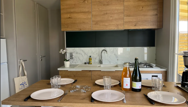 mobil-home Cottage à louer 3 chambres camping Kost Ar Moor fouesnant bretagne