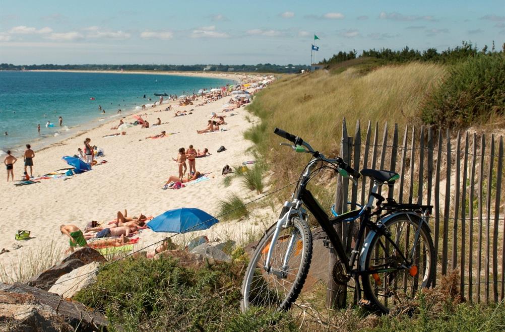 farniente sur la plage de Mousterlin près du camping kost-ar-moor