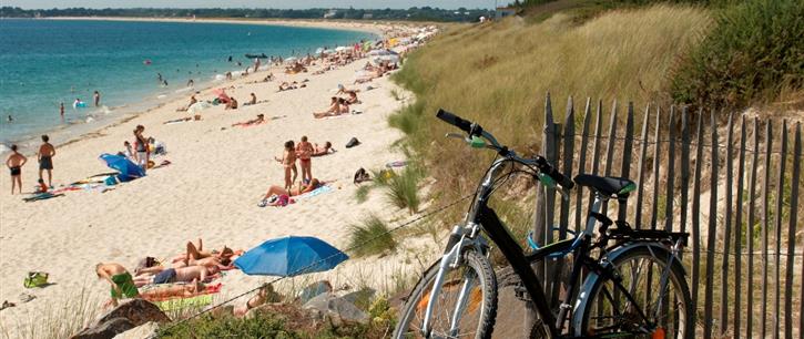 farniente sur la plage de Mousterlin près du camping kost-ar-moor
