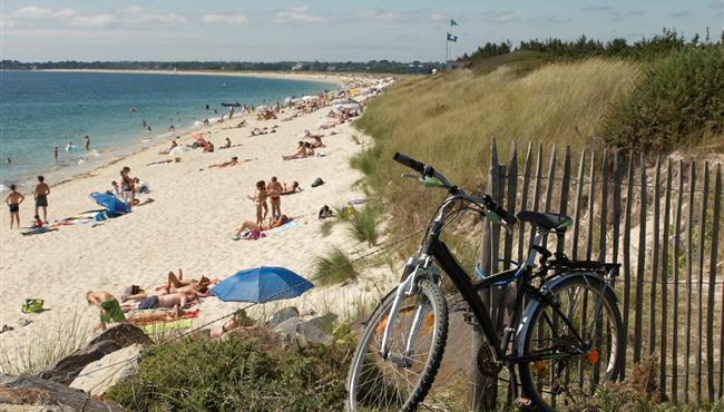 du kost-ar-moor à la plage en vélo
