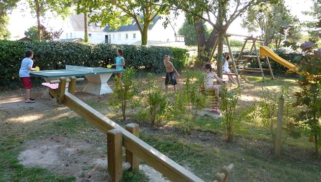 Aire de jeux du camping Kost Ar Moor à Fouesnant Finistère 29
