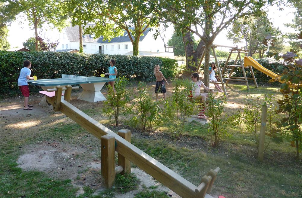 Aire de jeux du camping Kost Ar Moor à Fouesnant Finistère 29