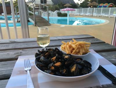 Moule frite au camping kost-ar-moor Fouesnant
