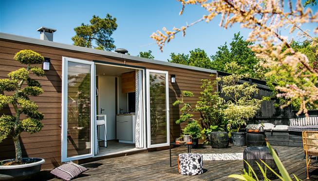 mobil-home Cottage à louer 3 chambres jacuzzi spa camping Kost Ar Moor fouesnant bretagne - Camping Kost Ar Moor - Fouesnant