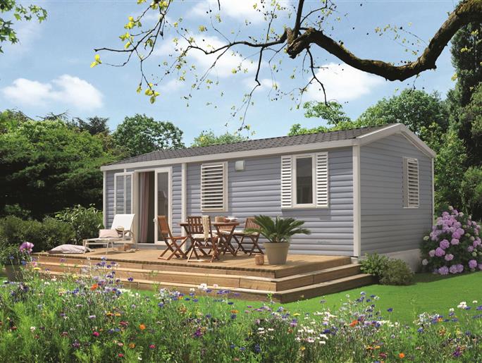 mobil-home Cottage à louer 2 chambres jacuzzi spa camping Kost Ar Moor fouesnant bretagne