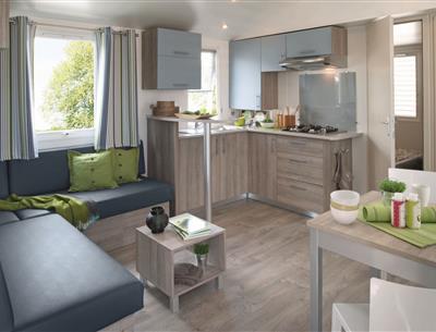 mobil-home Cottage à louer 2 chambres jacuzzi spa camping Kost Ar Moor fouesnant bretagne