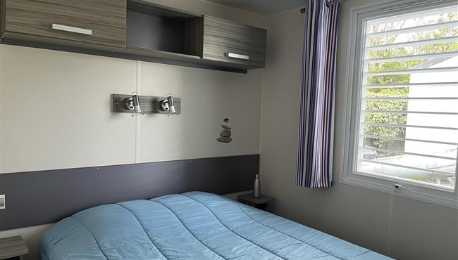 mobil-home Cottage à louer 2 chambres jacuzzi spa camping Kost Ar Moor fouesnant bretagne
