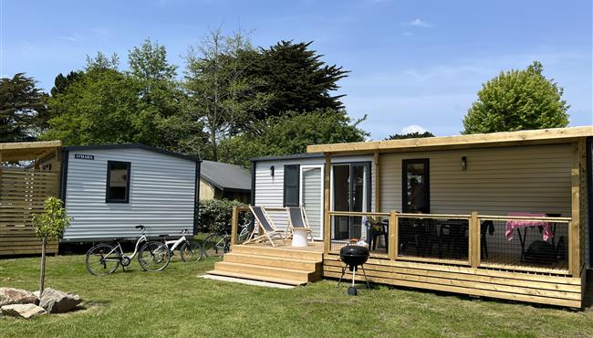 mobil-home Cottage à louer 3 chambres camping Kost Ar Moor fouesnant bretagne
