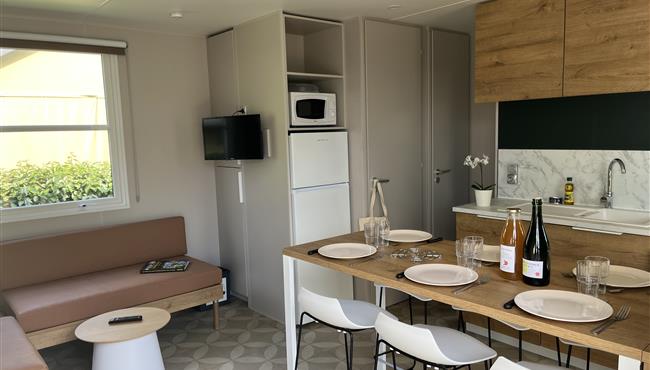 mobil-home Cottage à louer 3 chambres camping Kost Ar Moor fouesnant bretagne