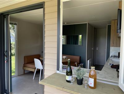 mobil-home Cottage panorama à louer premium camping Kost Ar Moor fouesnant bretagne