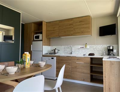 mobil-home Cottage panorama à louer premium camping Kost Ar Moor fouesnant bretagne