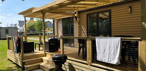 mobil-home Cottage à louer cote jardin premium camping Kost Ar Moor fouesnant bretagne - Camping Kost Ar Moor - Fouesnant