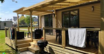 mobil-home Cottage à louer cote jardin premium camping Kost Ar Moor fouesnant bretagne - Camping Kost Ar Moor - Fouesnant