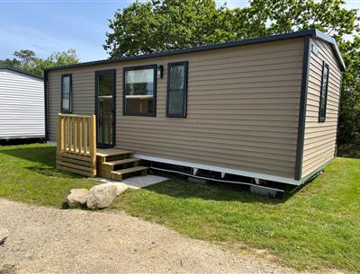 mobil-home Cottage à louer cote jardin premium camping Kost Ar Moor fouesnant bretagne