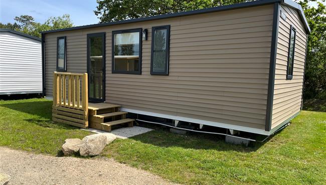 mobil-home Cottage à louer cote jardin premium camping Kost Ar Moor fouesnant bretagne