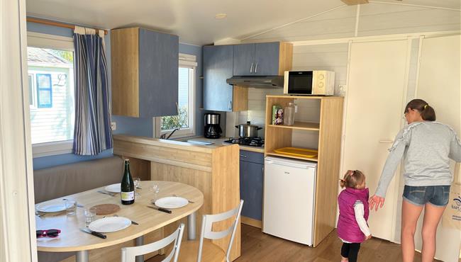 Mobil home Pacifique à louer au camping Kost Ar Moor à Fouesnant
